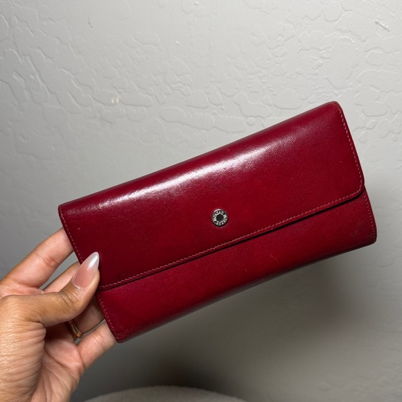 Burgundy Red Monsac Continental Long Wallet - Picture 1 of 6
